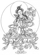 Instructions et pratiques de Tara Verte. Guidé par le moine Orgyen.